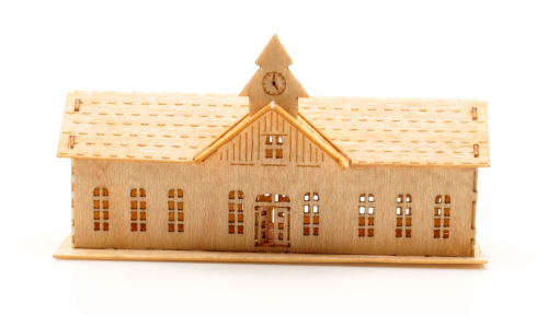 Set of houses railway station